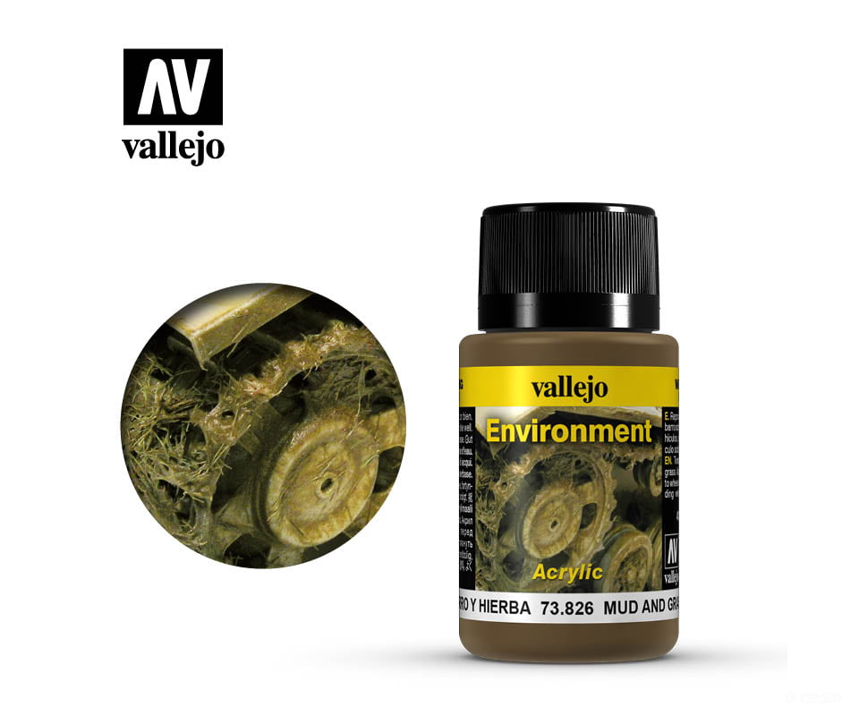 Vallejo 73826 Environment Effects: Mud And Grass Effects Weathering