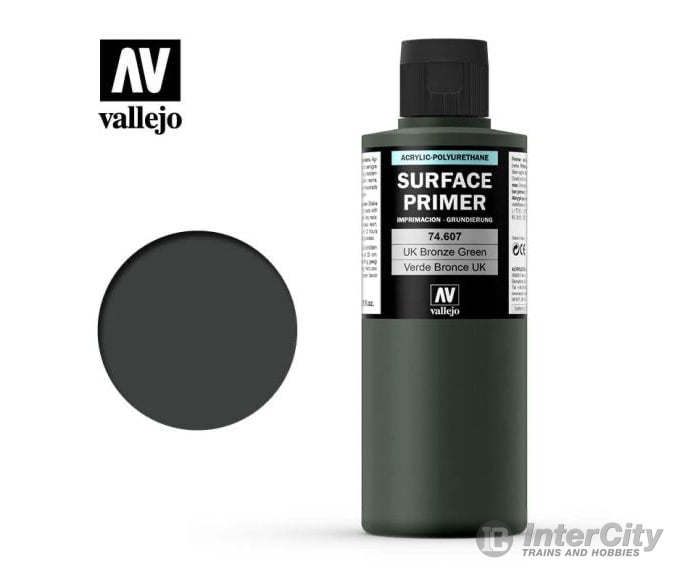 Vallejo 74.607 Surface Primer - Acrylic- u.k. Bronze Green - 200ml - Default Title (CH-940-74607)