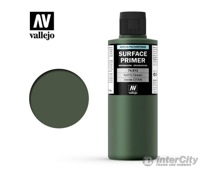 Vallejo 74.612 Surface Primer - Acrylic- Nato Green fs34094 - 200ml - Default Title (CH-940-74612)