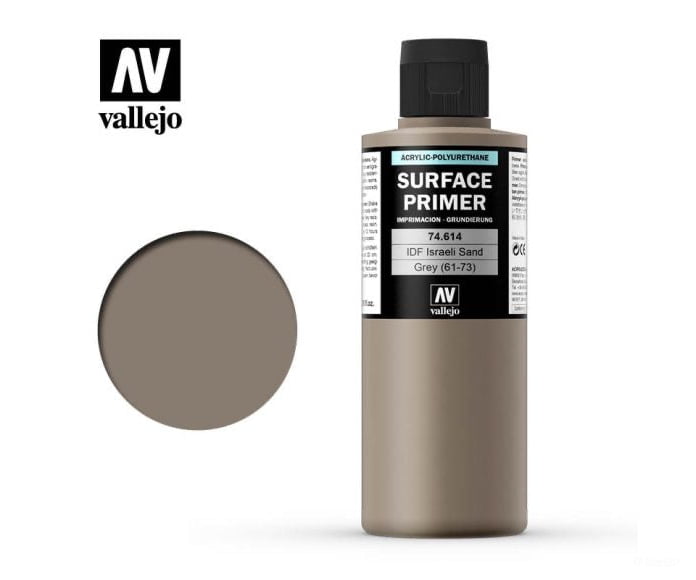 Vallejo 74.614 Surface Primer - Acrylic- Idf Israeli Sand Grey fs30372 - 200ml - Default Title (CH-940-74614)