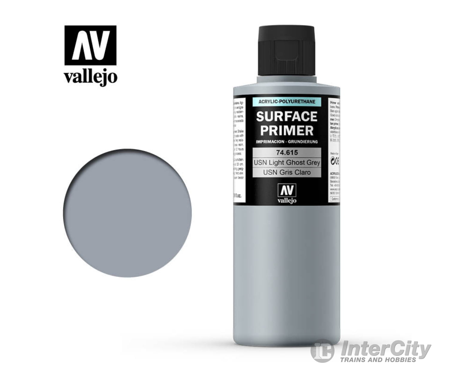 Vallejo 74.615 Surface Primer - Acrylic- Usn Light Ghost Grey fs36375 - 200ml - Default Title (CH-940-74615)