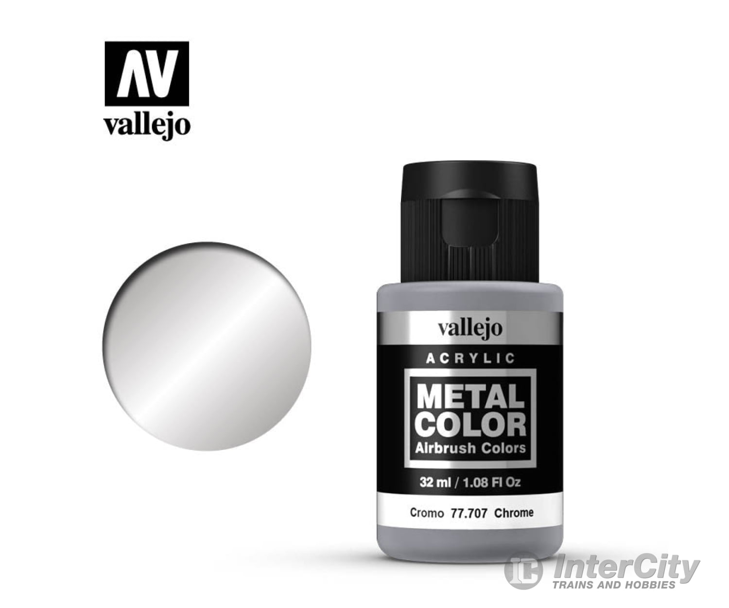 Vallejo 77707 Metal Color Chrome 32 Ml Acrylic Paint