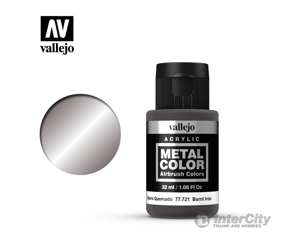Vallejo 77721 Metal Color Burnt Iron 32Ml Acrylic Paint