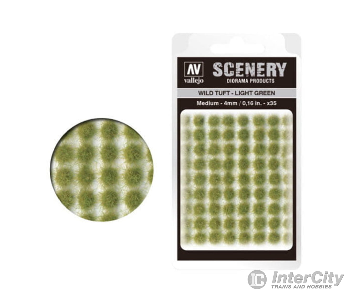 Vallejo Sc407 Wild Grass Tuft Light Green Medium 4Mm & Scenery Mats