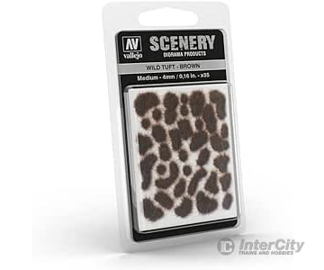 Vallejo Sc411 Wild Grass Tuft Brown Medium 4Mm & Scenery Mats