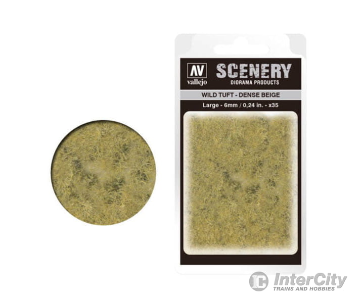 Vallejo Sc412 Wild Grass Tuft Dense Beige Large 6Mm & Scenery Mats