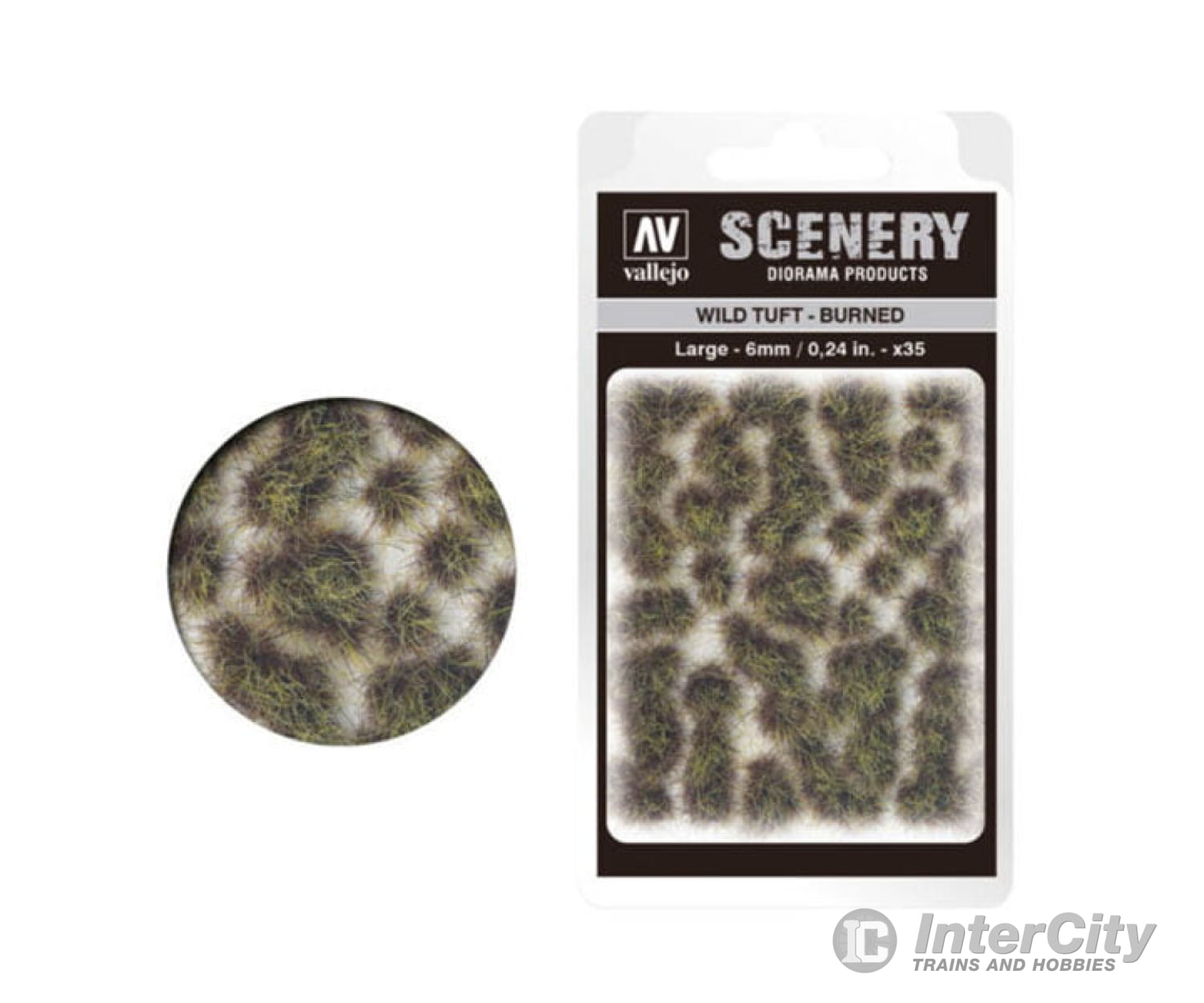 Vallejo Sc414 Wild Grass Tuft Burned Large 6Mm & Scenery Mats