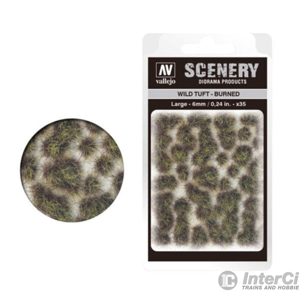 Vallejo Scenery: Wild Tufts - Burned 6mm Vallejo Scenery: Wild Tufts - Burned 6mm