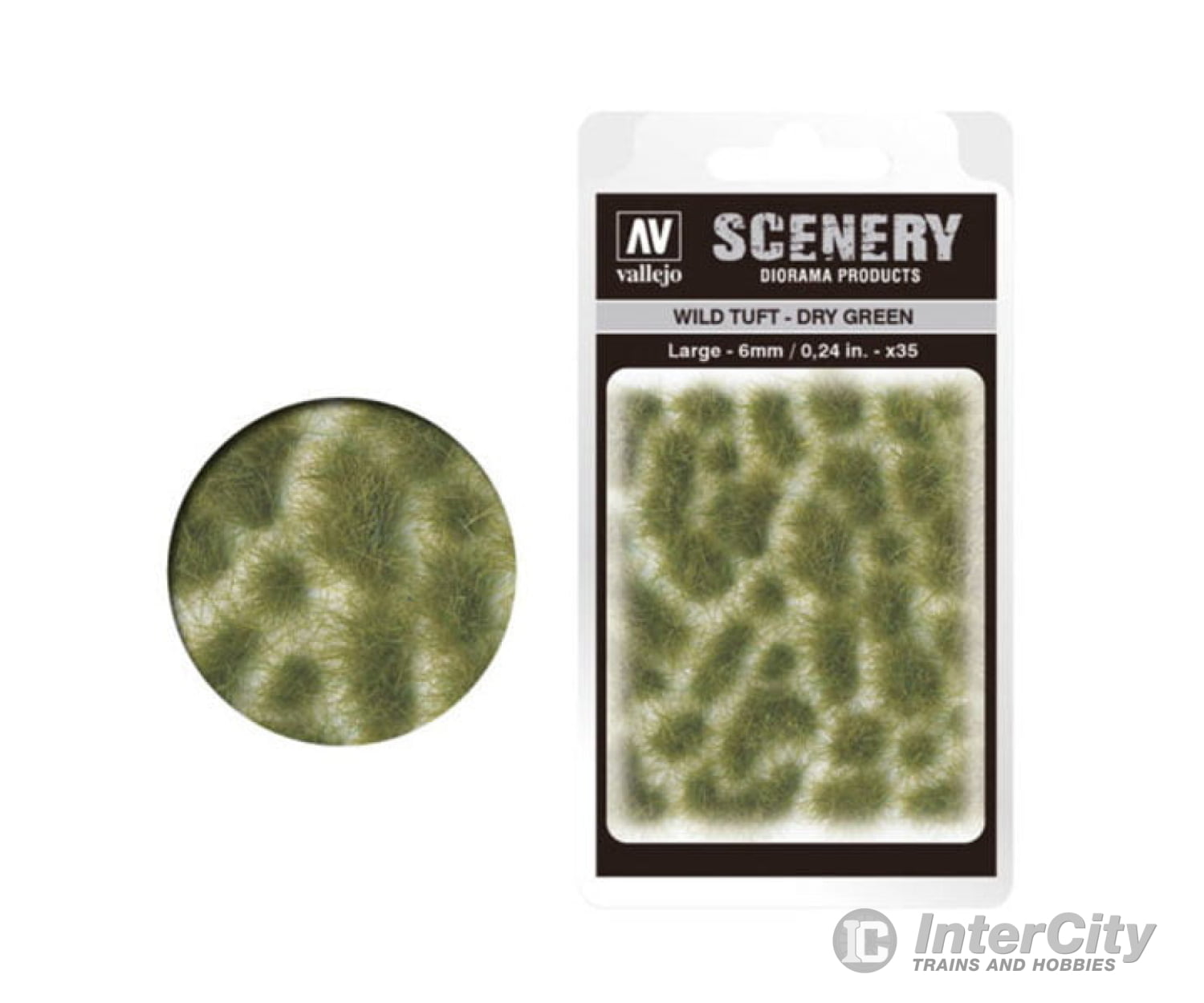 Vallejo Sc415 Wild Grass Tuft Dry Green Large 6Mm & Scenery Mats