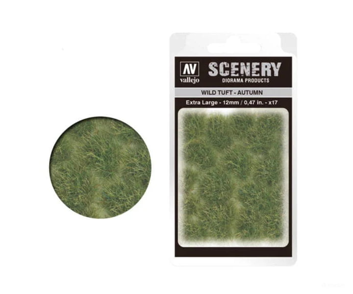 Vallejo Sc423 Wild Grass Tuft Autumn X-Large 12Mm & Scenery Mats