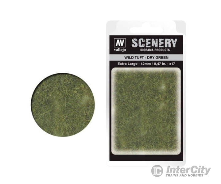 Vallejo Sc424 Wild Grass Tuft Dry Green X-Large 12Mm & Scenery Mats