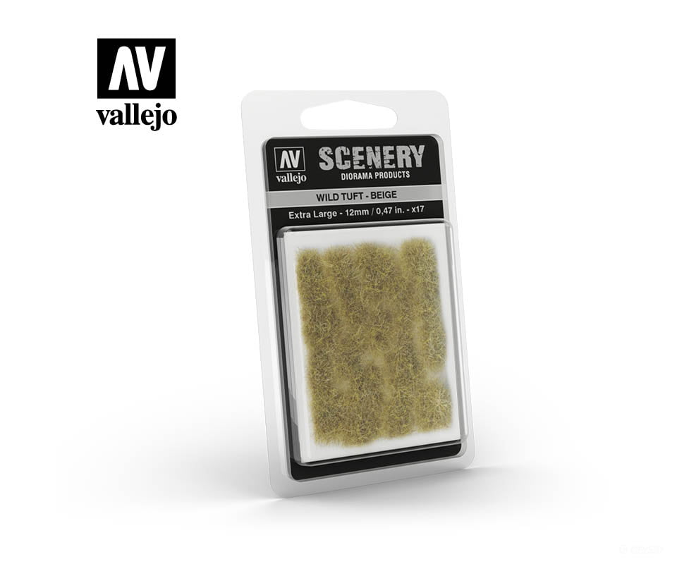 Vallejo Sc429 Wild Grass Tuft Beige X-Large 12Mm & Scenery Mats