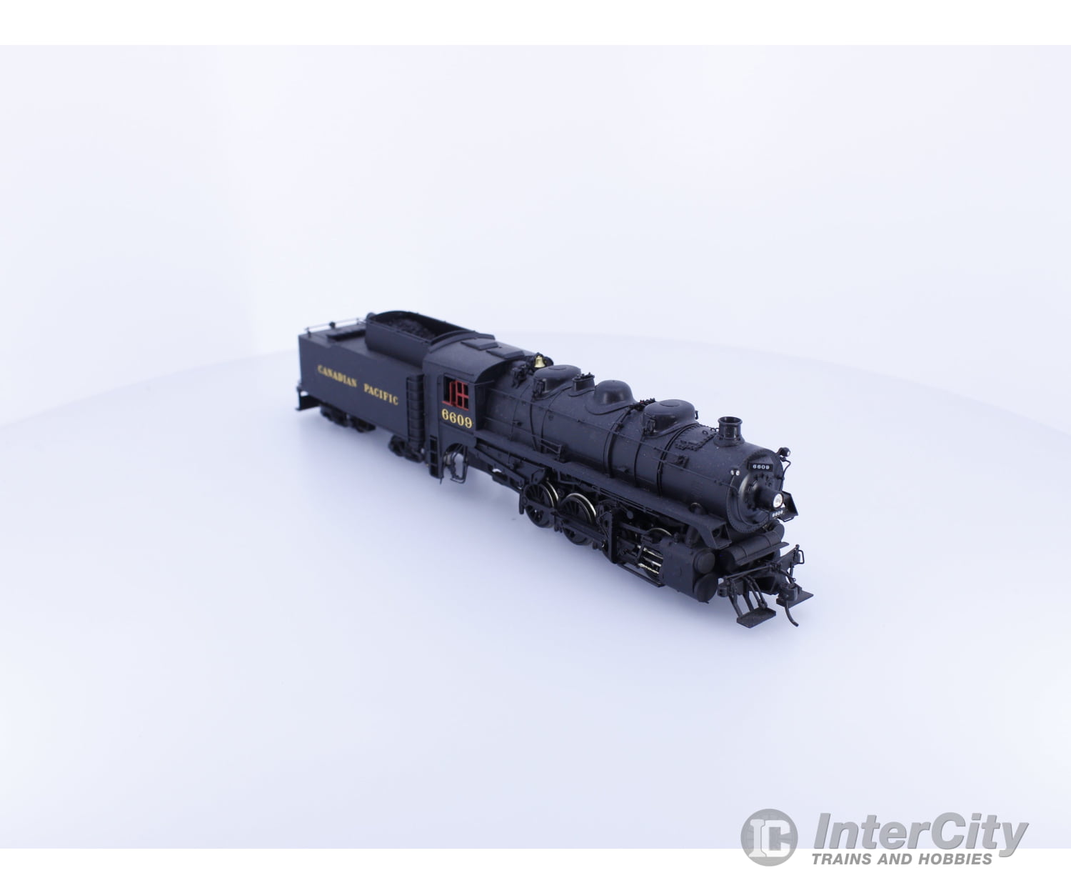 Van Hobbies CPR080V5A HO Brass 0-8-0 V-5a Steam Locomotive Painted Canadian Pacific (CP) 6609 Analog DC Locomotives