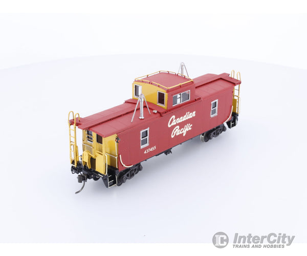 Van Hobbies CPR2WRSSCAB HO Brass 2 Window Riveted Steel Side Caboose Painted Canadian Pacific (CP) 437455 Freight Cars