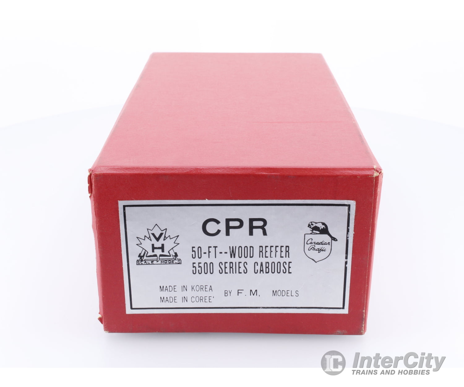 Van Hobbies CPR5500CAB HO Brass 50’ Wood Reefer 5500 Series Caboose Painted Canadian Pacific (CP) 5532 Freight Cars