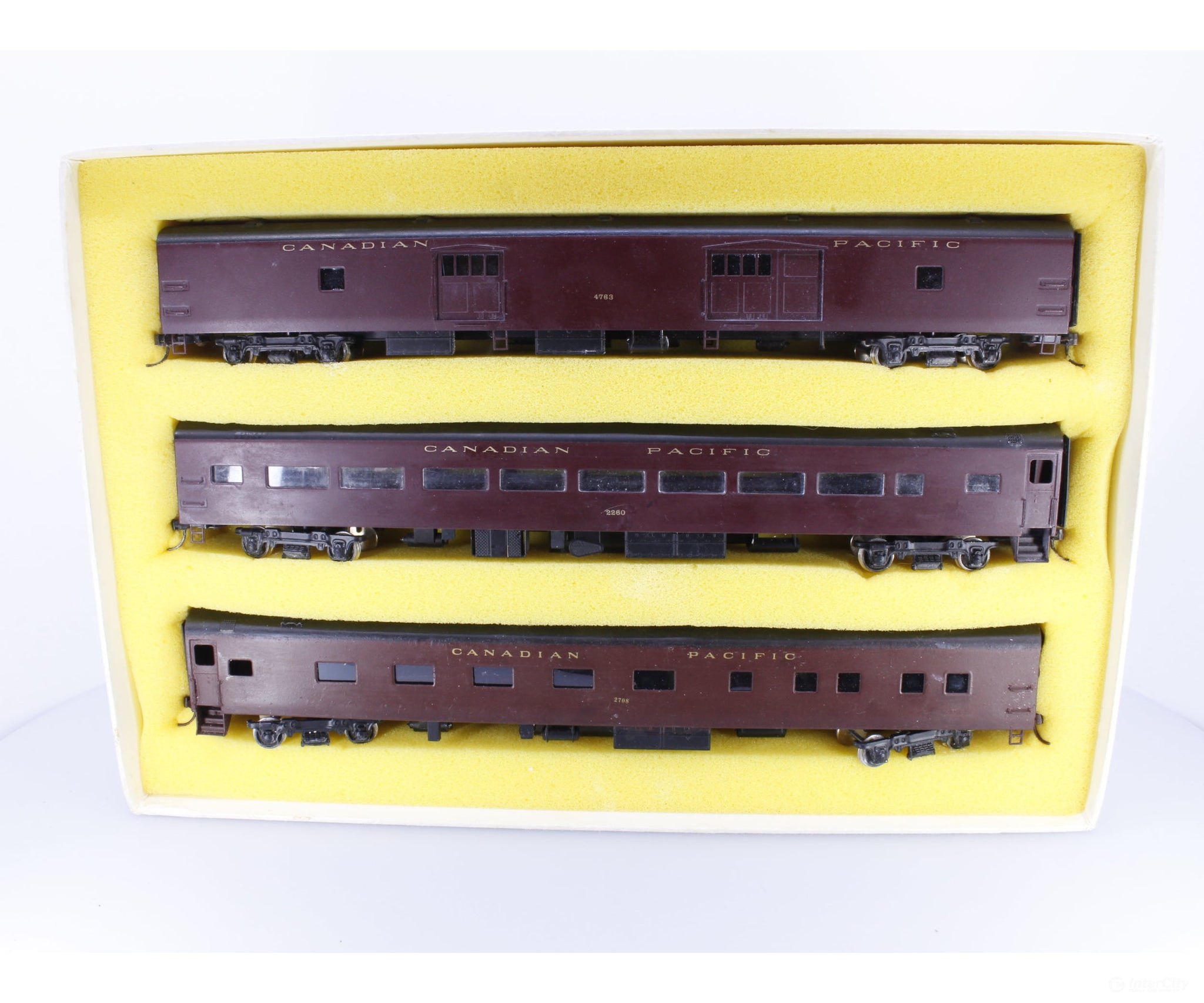 Van Hobbies CPRLIGHTSET2 HO Brass 3 Car Set #2 of Steel Lightweight Passenger Cars Canadian Pacific (CP) Passenger Cars