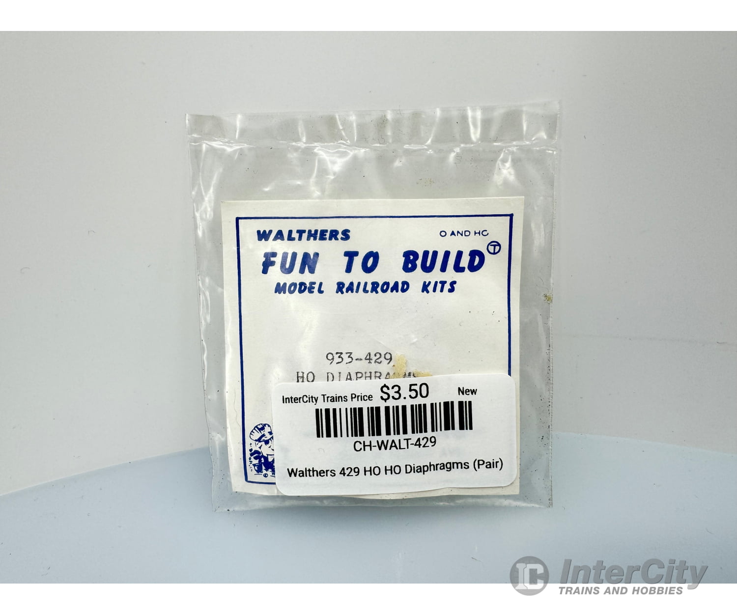 Walthers 429 Ho Diaphragms (Pair) Parts