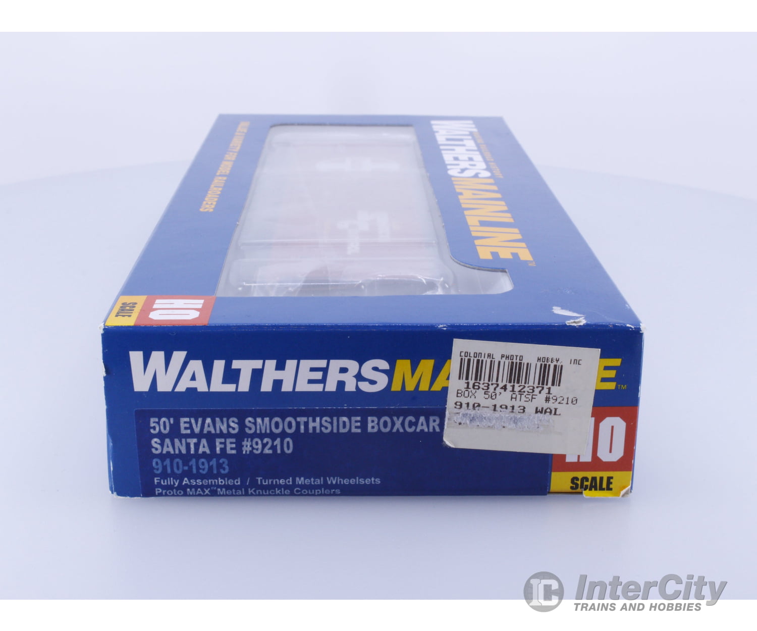 Walthers 910-1913 HO 50’ Evans Smoothside Box Car Atchison Topeka and Santa Fe (ATSF) 9210 Freight Cars