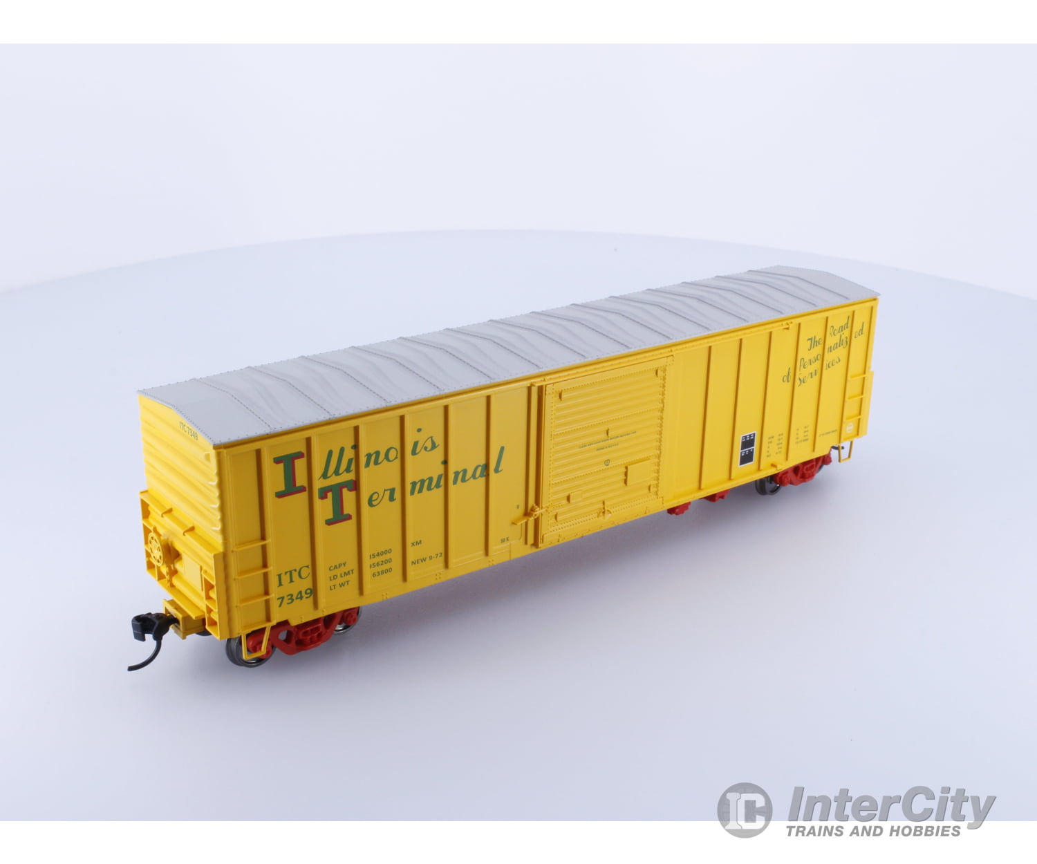 Walthers 910-46015 Ho 50’ Acf Ep Boxcar W/Dreadnaught Ends Illinois Terminal (Itc) 7349 Freight Cars