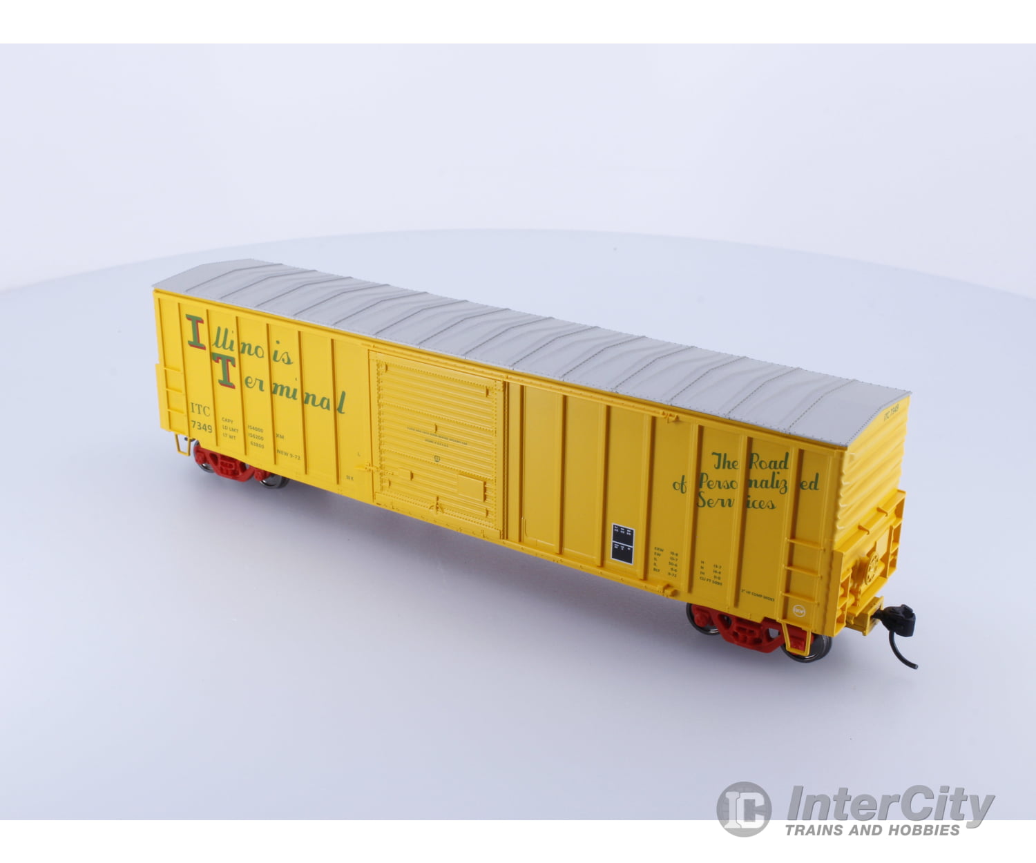 Walthers 910-46015 Ho 50’ Acf Ep Boxcar W/Dreadnaught Ends Illinois Terminal (Itc) 7349 Freight Cars