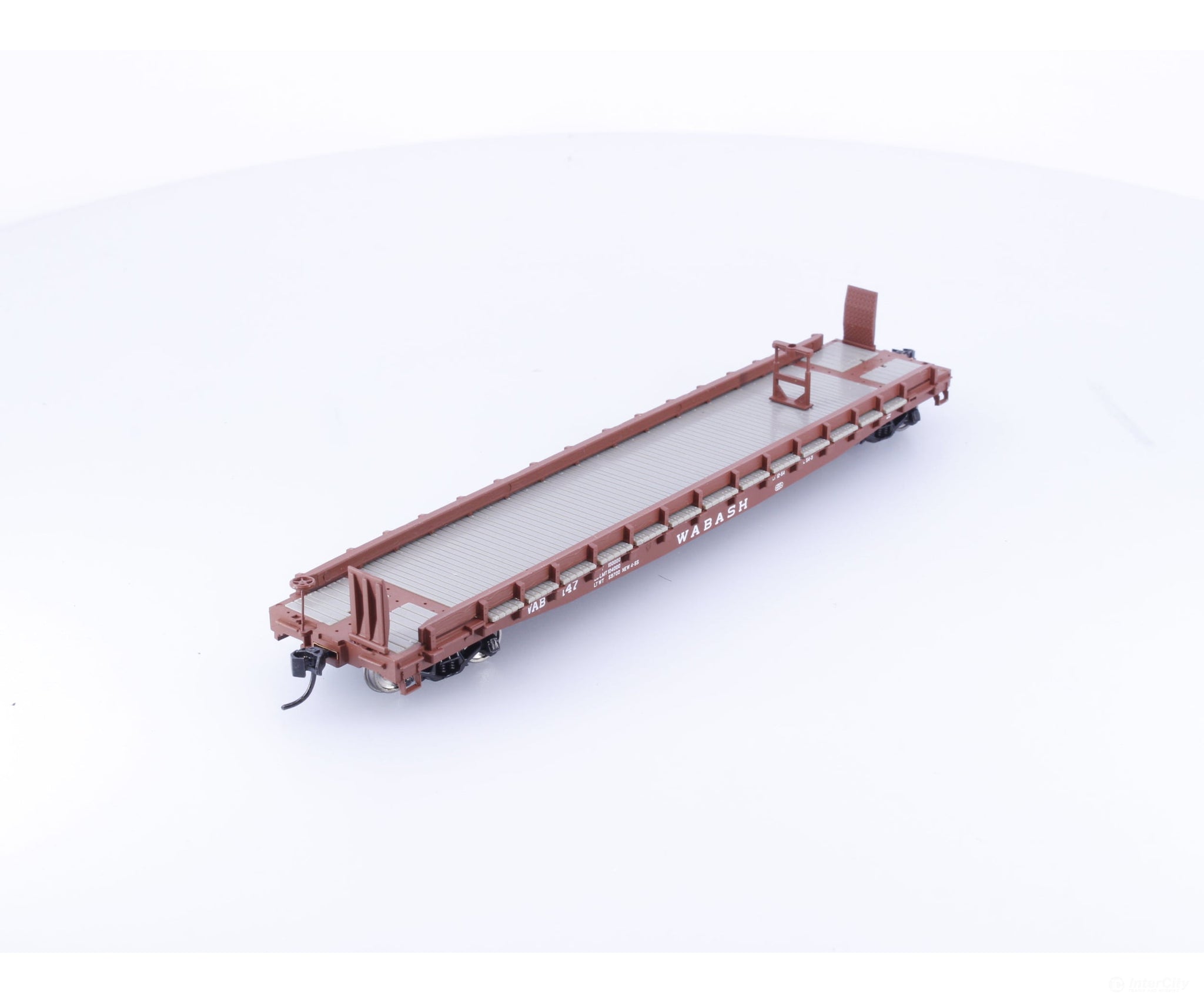 Walthers 910-5138 HO 53’ GSC Piggyback Service Flatcar Wabash Railroad (WAB) 147 - Freight Cars