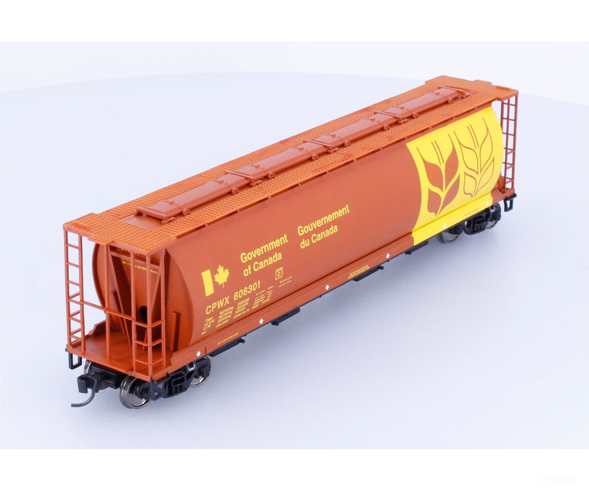 Walthers 910-7166 HO 4 Bay Cylindrical Hopper Govt of Canada (CPWX) 606301 - Freight Cars