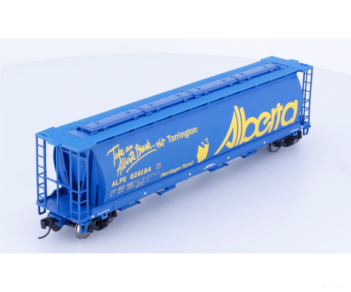 Walthers 910-7172 HO 4 Bay Cylindrical Hopper Alberta Break Torrington (APLX) 628194 - Freight Cars