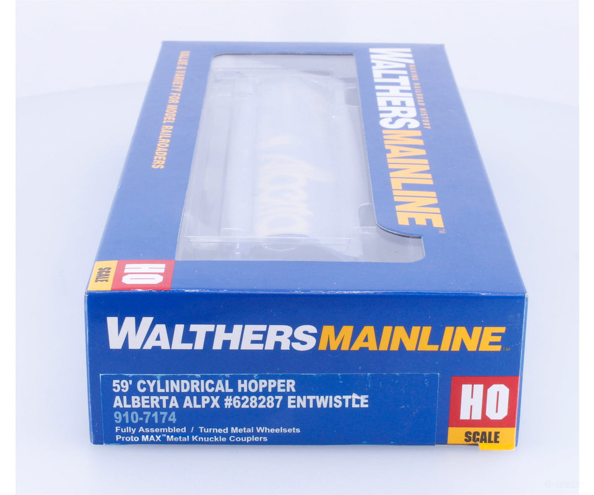 Walthers 910-7174 HO 4 Bay Cylindrical Hopper Alberta Break Entwistle (APLX) 628287 - Freight Cars