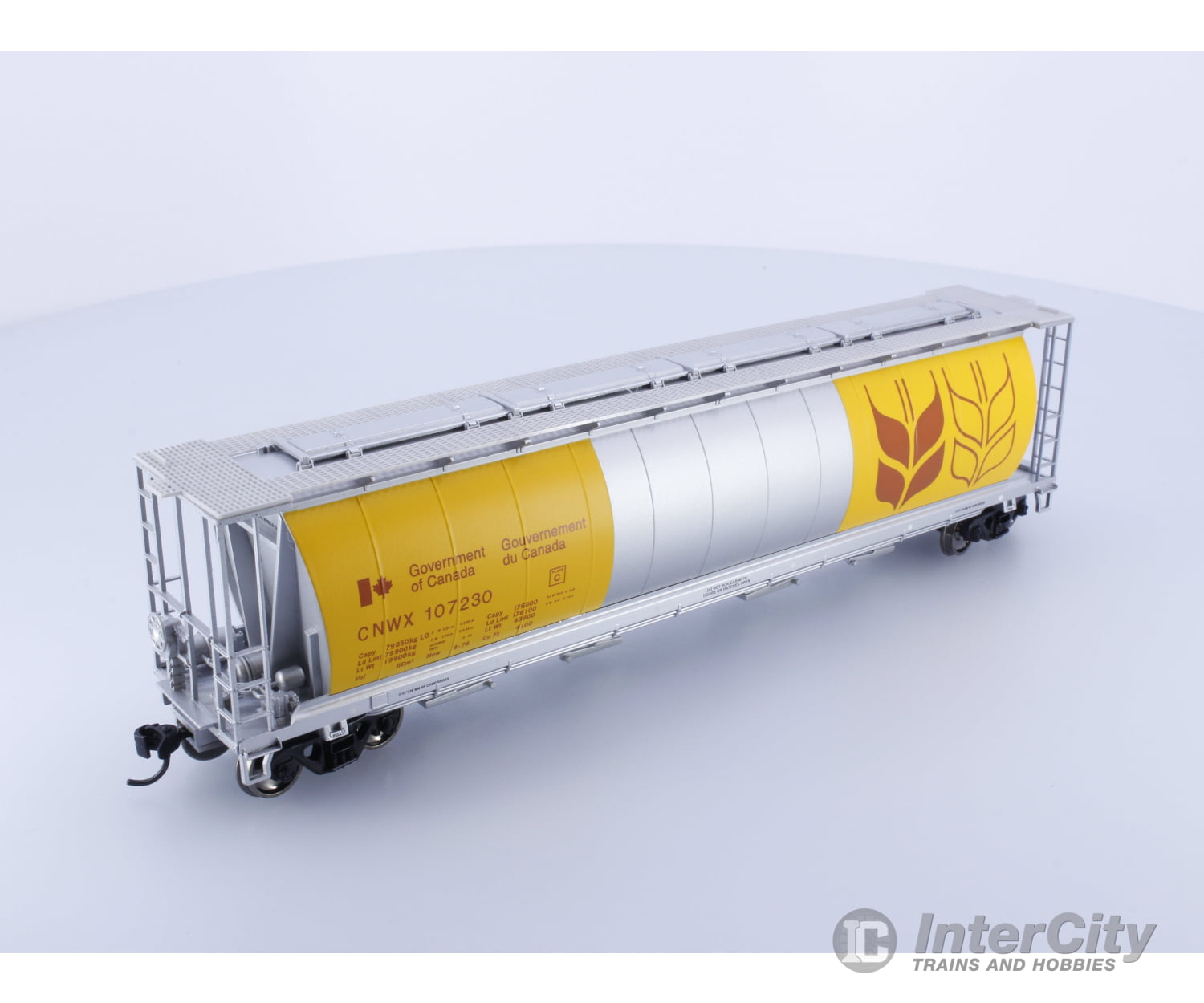 Walthers 910-7355 Ho 59’ Cylindrical Hopper Canadian Wheat Board (Cnwx) 107230 Freight Cars