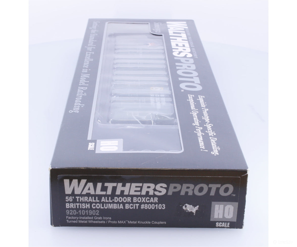 Walthers 920-101902 HO 56’ Thrall All-Door Box Car British Columbia Railway (BCOL) 800103 (#2) - Freight Cars