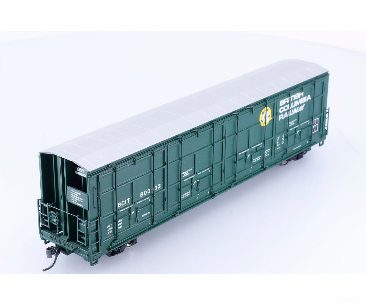Walthers 920-101902 HO 56’ Thrall All-Door Box Car British Columbia Railway (BCOL) 800103 - Freight Cars