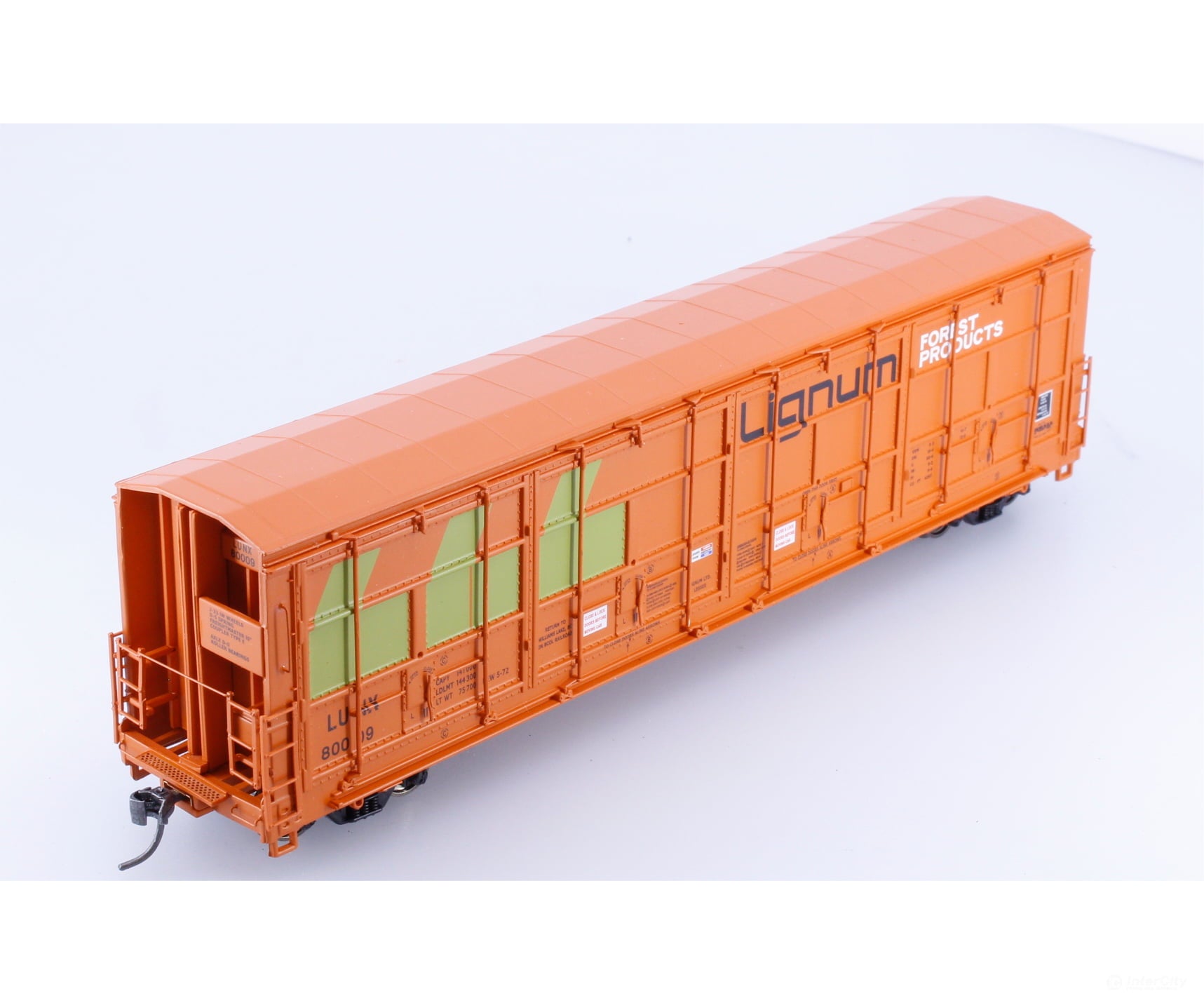 Walthers 920-101927 HO 56’ Thrall All-Door Box Car Lignum Forest (LUNX) 80009 - Freight Cars
