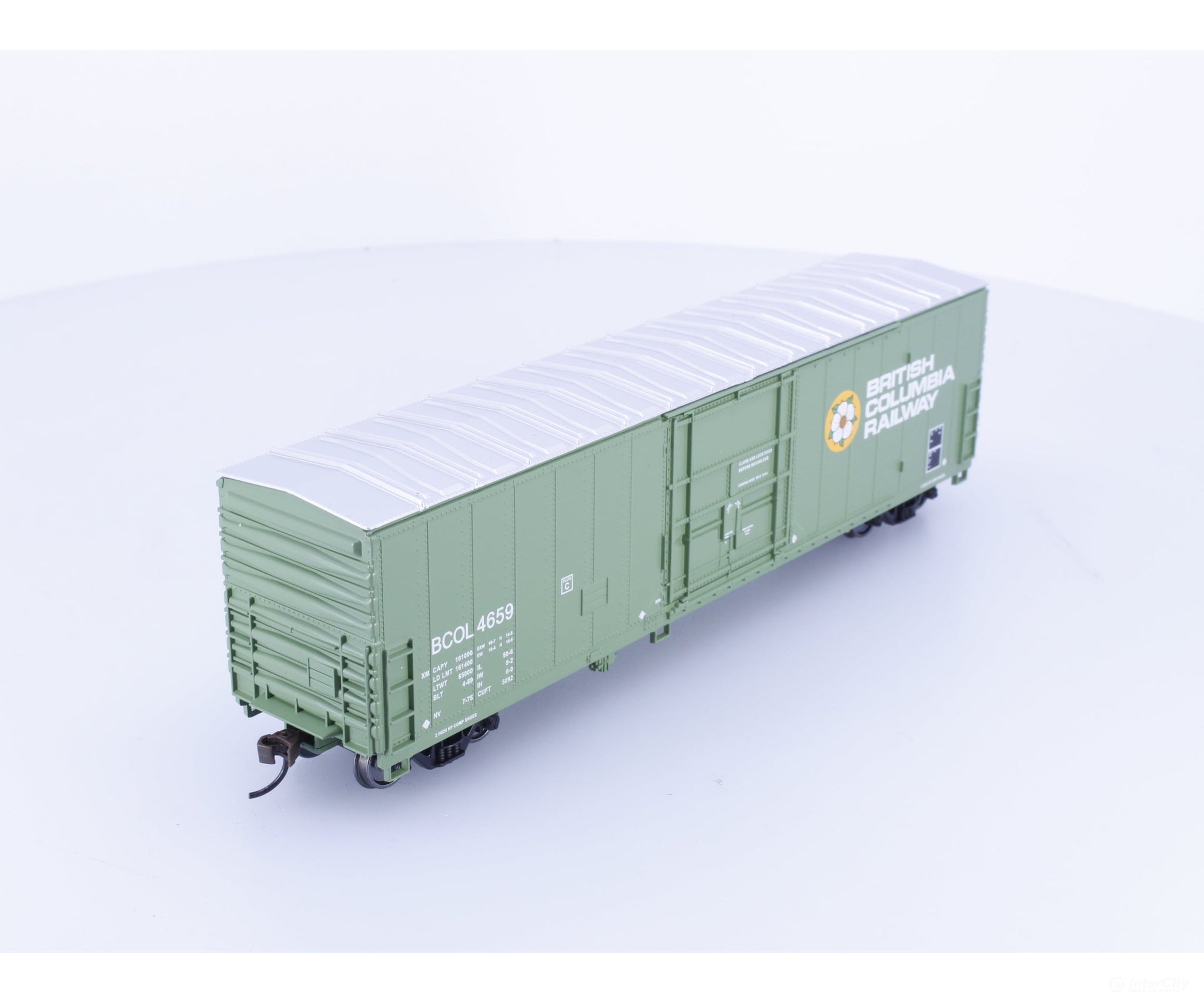 Walthers 931-1800 HO 50’ Insulated Boxcar BC Rail (BCOL) 4659 - Freight Cars