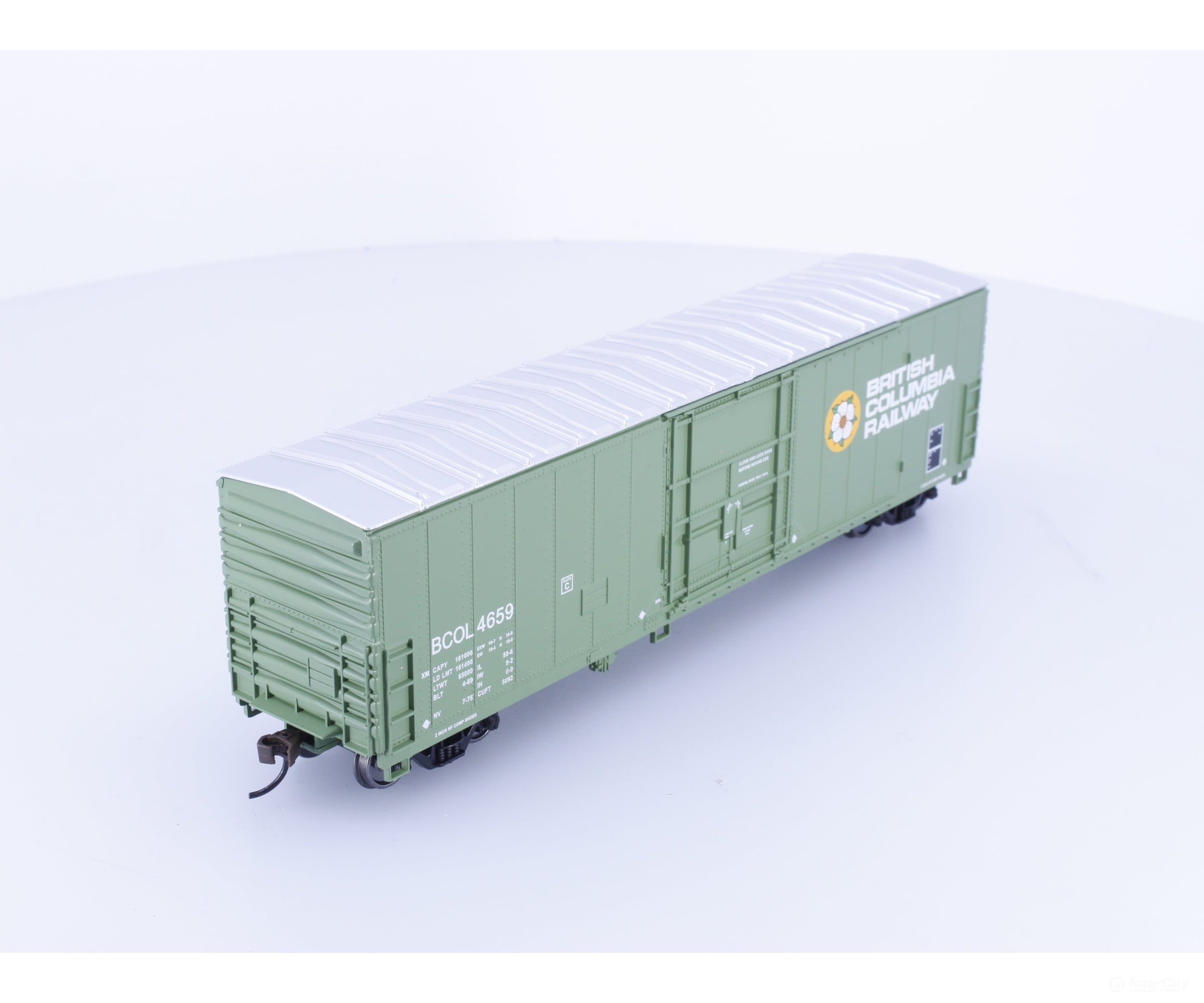Walthers 931-1800 HO 50’ Insulated Boxcar BC Rail (BCOL) 4659 - Freight Cars