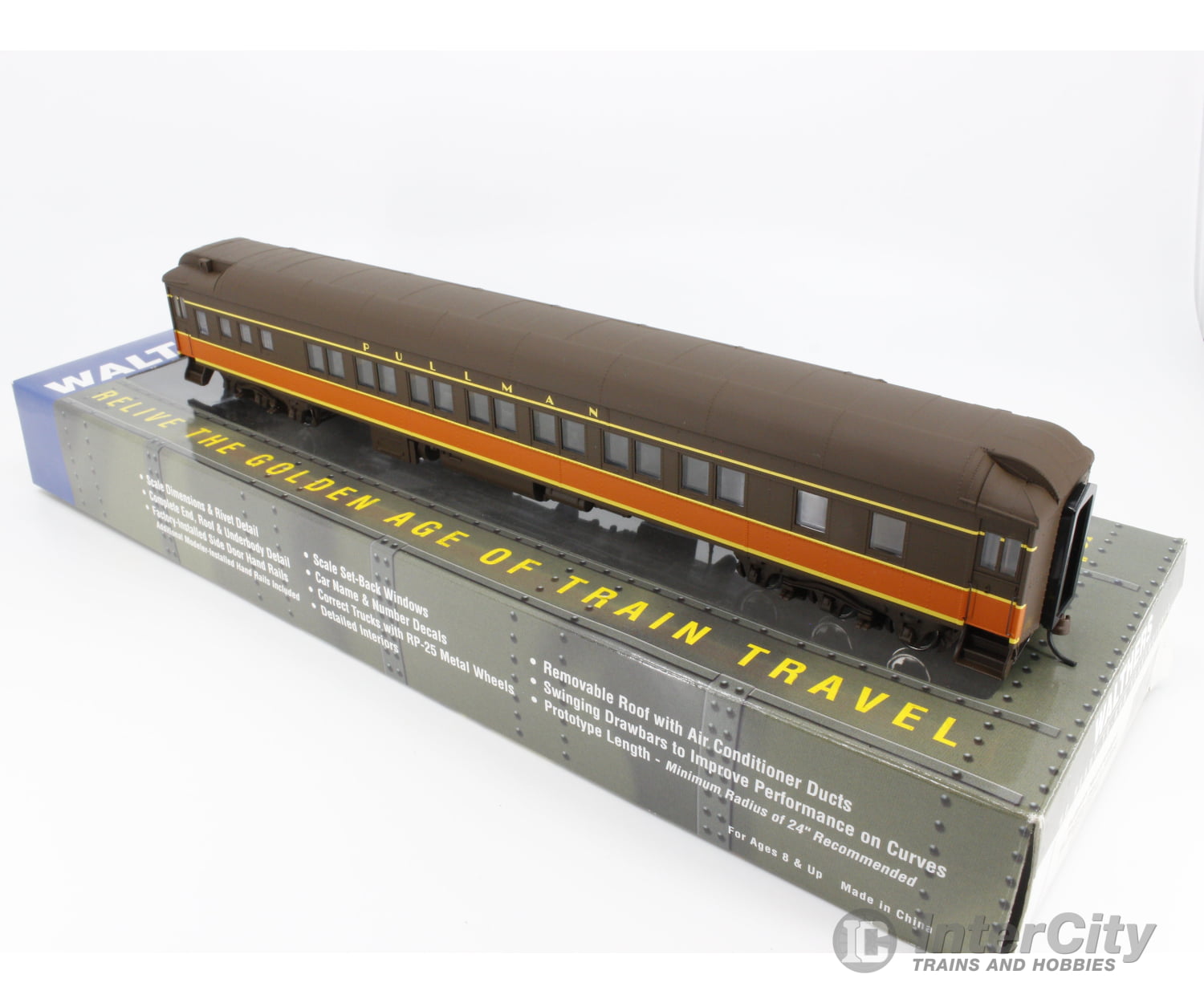 Walthers 932-10216 Ho Pullman Heavyweight 14 Section Passenger Car Illinois Central (Ic) (1) Cars