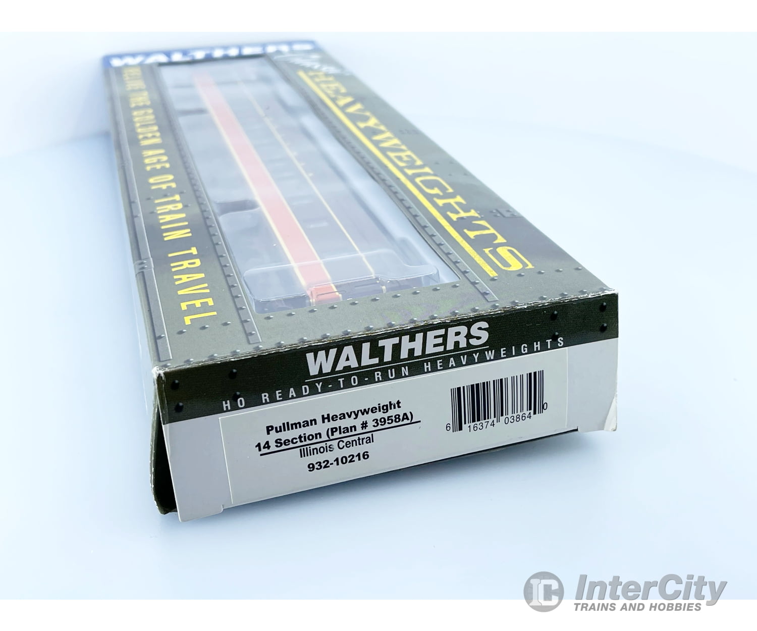 Walthers 932-10216 Ho Pullman Heavyweight 14 Section Passenger Car Illinois Central (Ic) (2) Cars