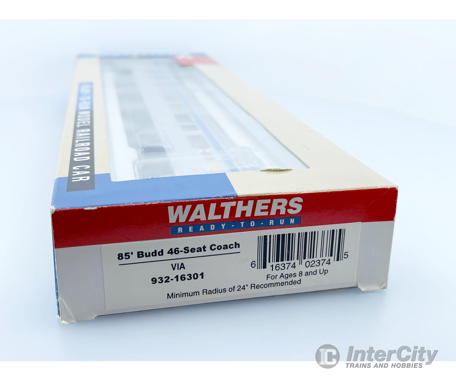 Walthers 932-16301 Ho 85’ Budd 46-Seat Coach Passenger Car Via Rail (Via) Cars