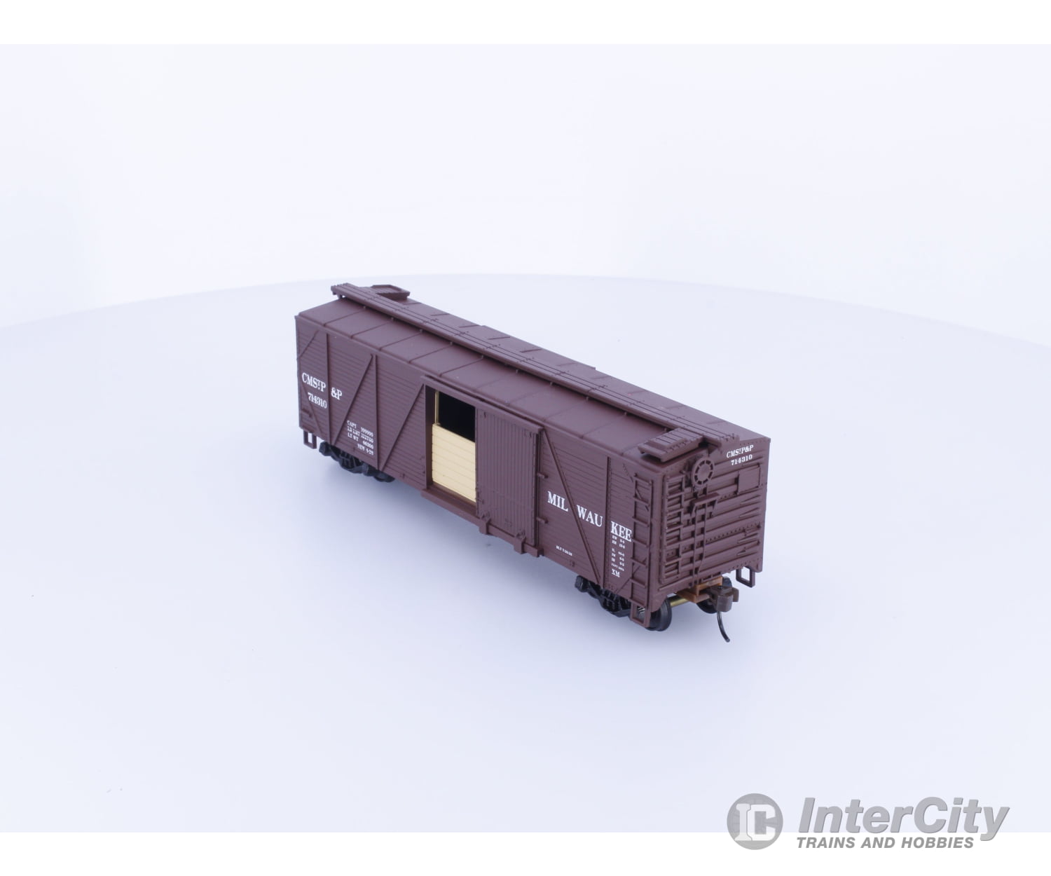 Walthers 932-2124 HO 40’ Wood Box Car Milwaukee Road (MILW) 714310 Freight Cars