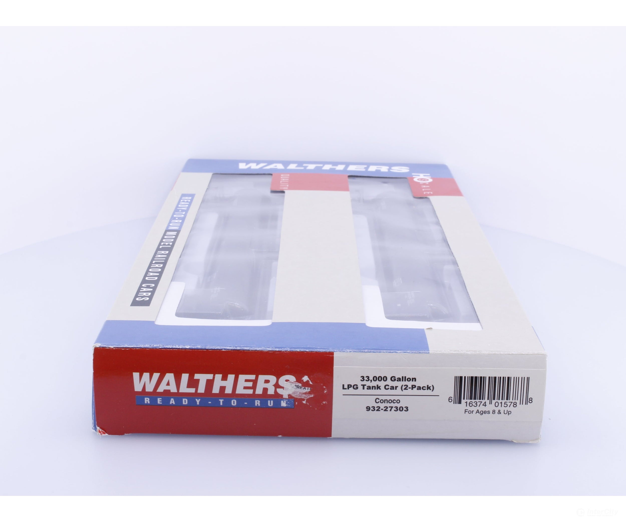 Walthers 932-27303 HO 33000 Gallon LPG Tank Car 2 Pack Conoco (CONX) 9326 9307 - Freight Cars