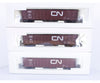 Walthers 932-34057 HO 3 Pack 61’ Wood Chip Car Canadian National (CN) 873635/603/615 - Freight Cars