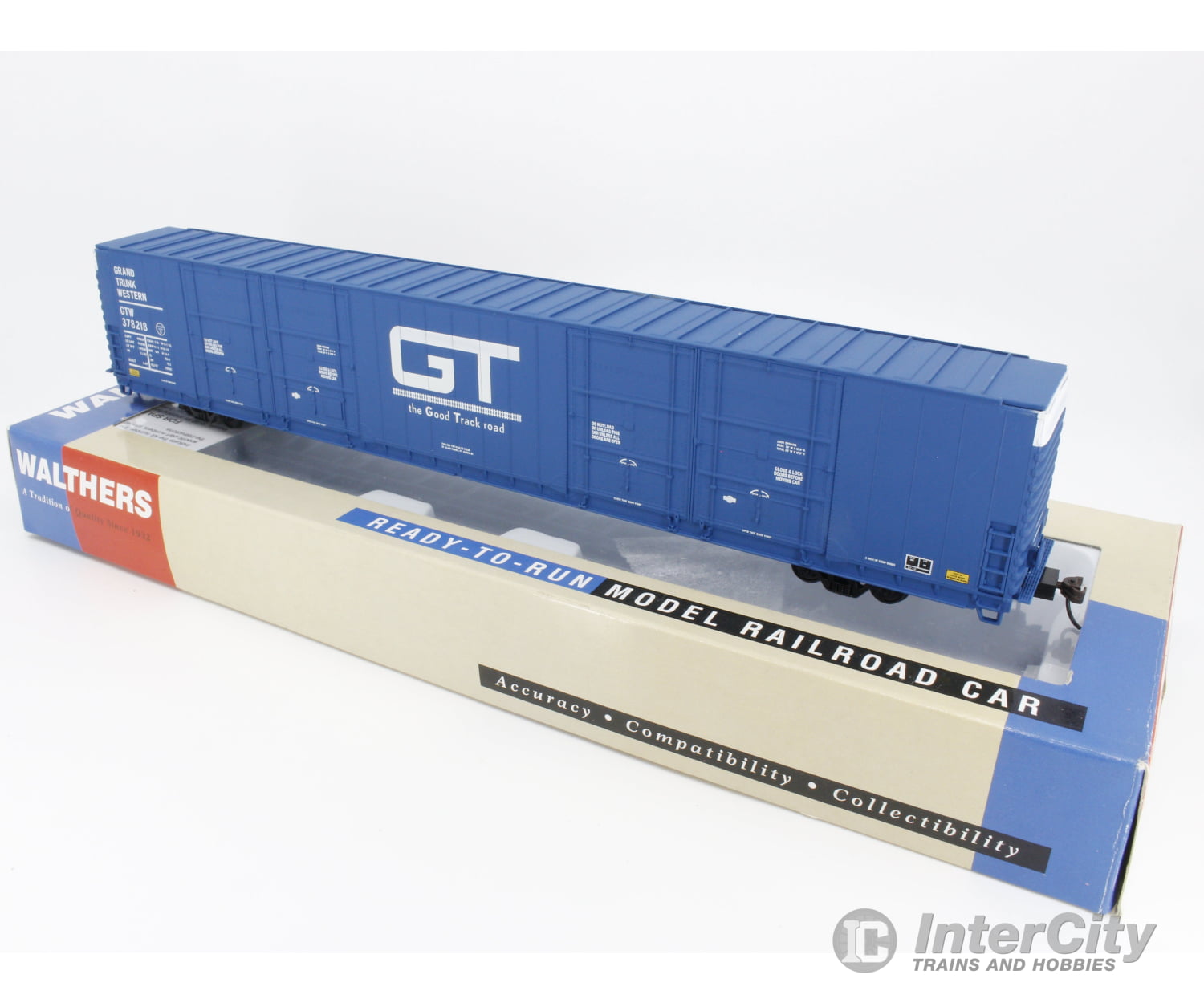 Walthers 932-3535 Ho Pullman Standard 86’ Hi-Cube Freight Box Car 8-Door Grand Trunk Western