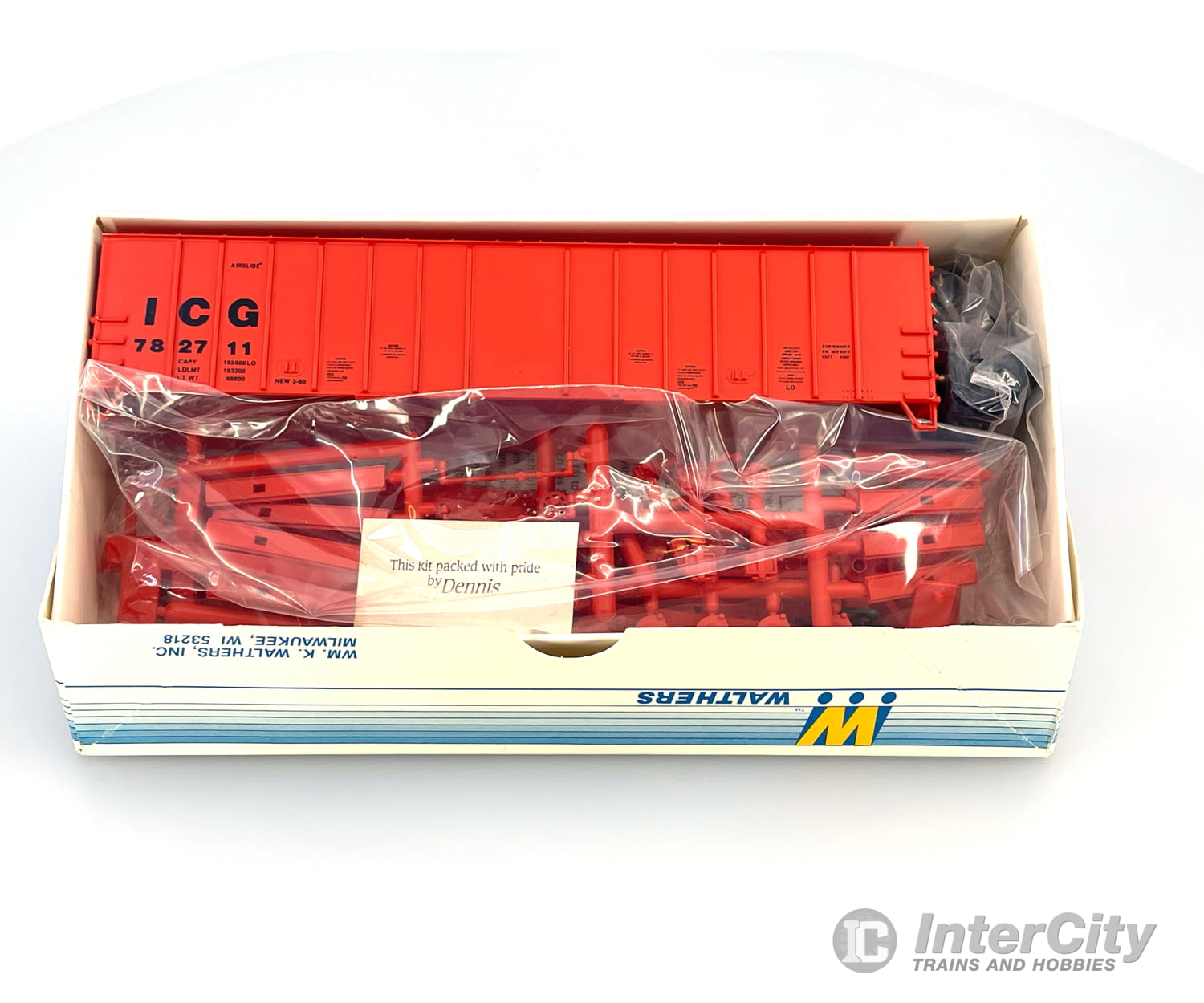 Walthers 932-3673 Ho 50’ Airslide Hopper Freight Car Kit (Painted As Icg) 782711 Cars