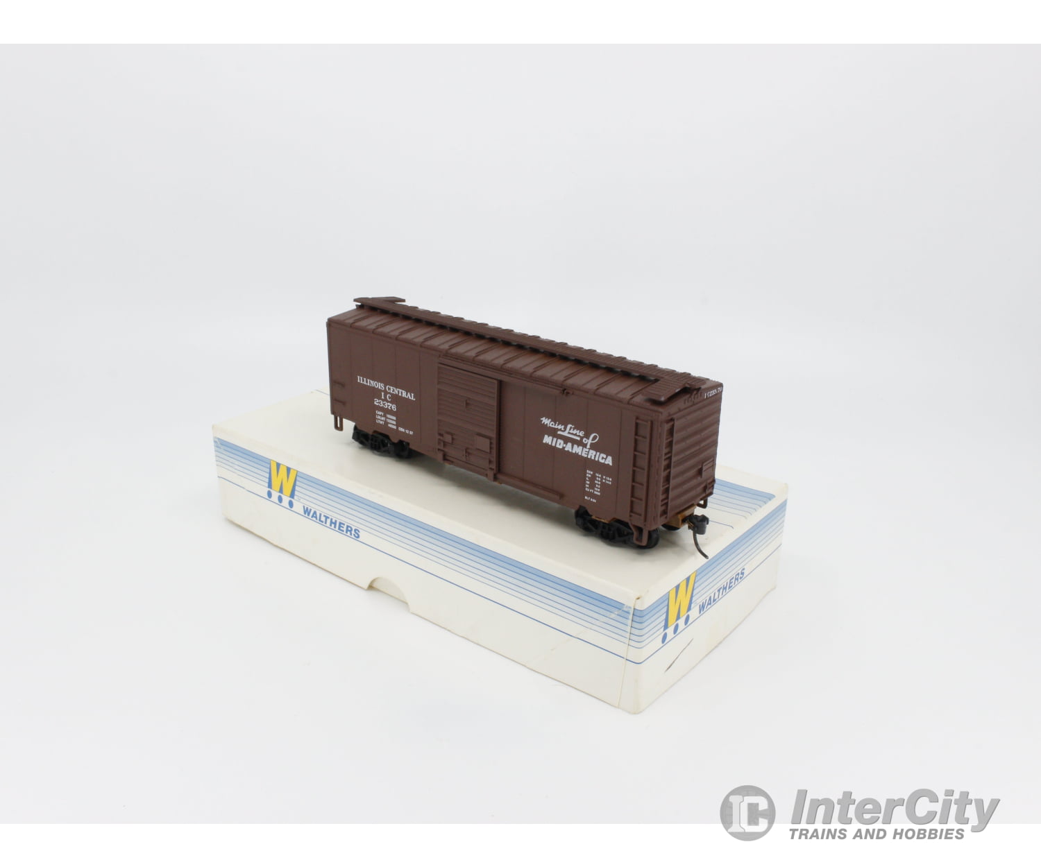 Walthers 932-3719 Ho 40’ Ps-1 Box Freight Car Kit Illinois Central (Ic) 23376 Cars