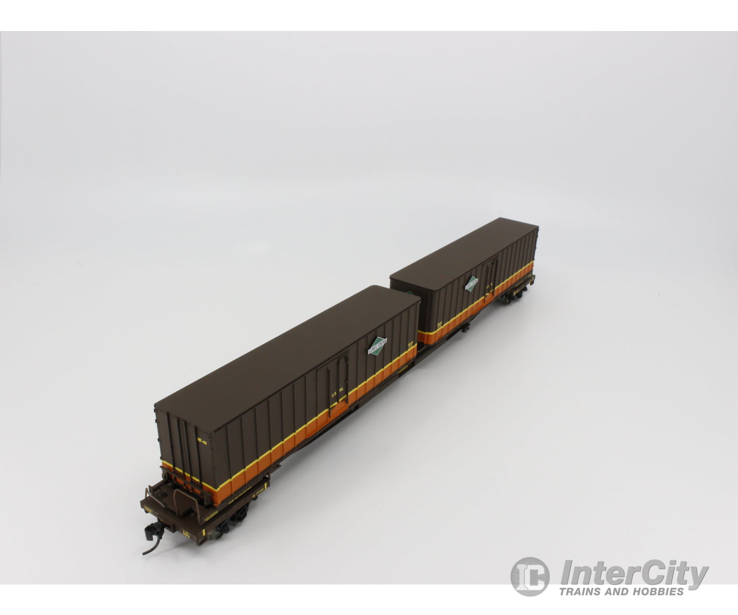 Walthers 932-3923 Ho Flexi-Van Flat Freight Car With Trailer Illinois Central (Ic) 903 Cars