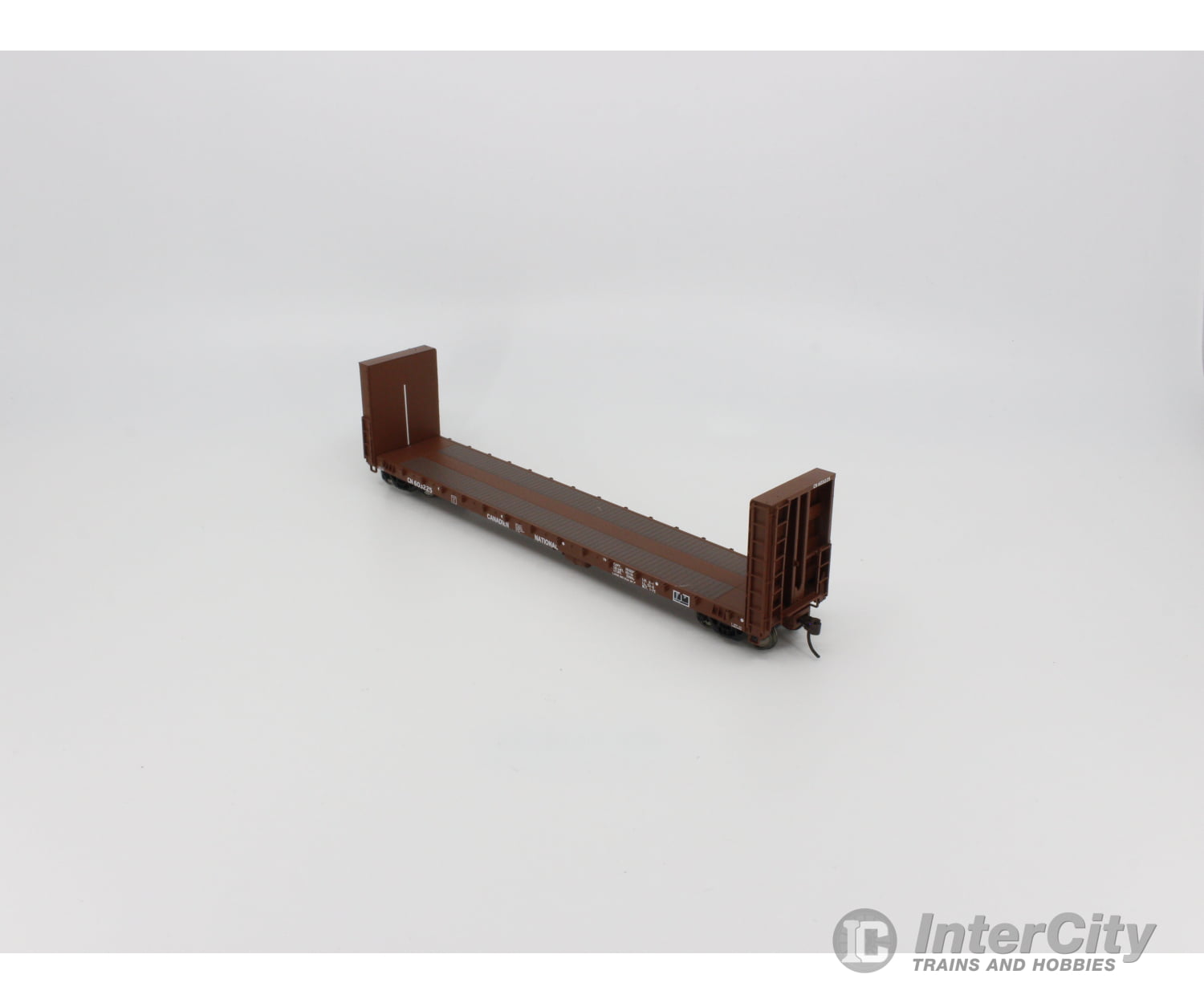 Walthers 932-40051 Ho 50’ Bulkhead Flat Freight Car Canadian National (Cn) 603225 Cars