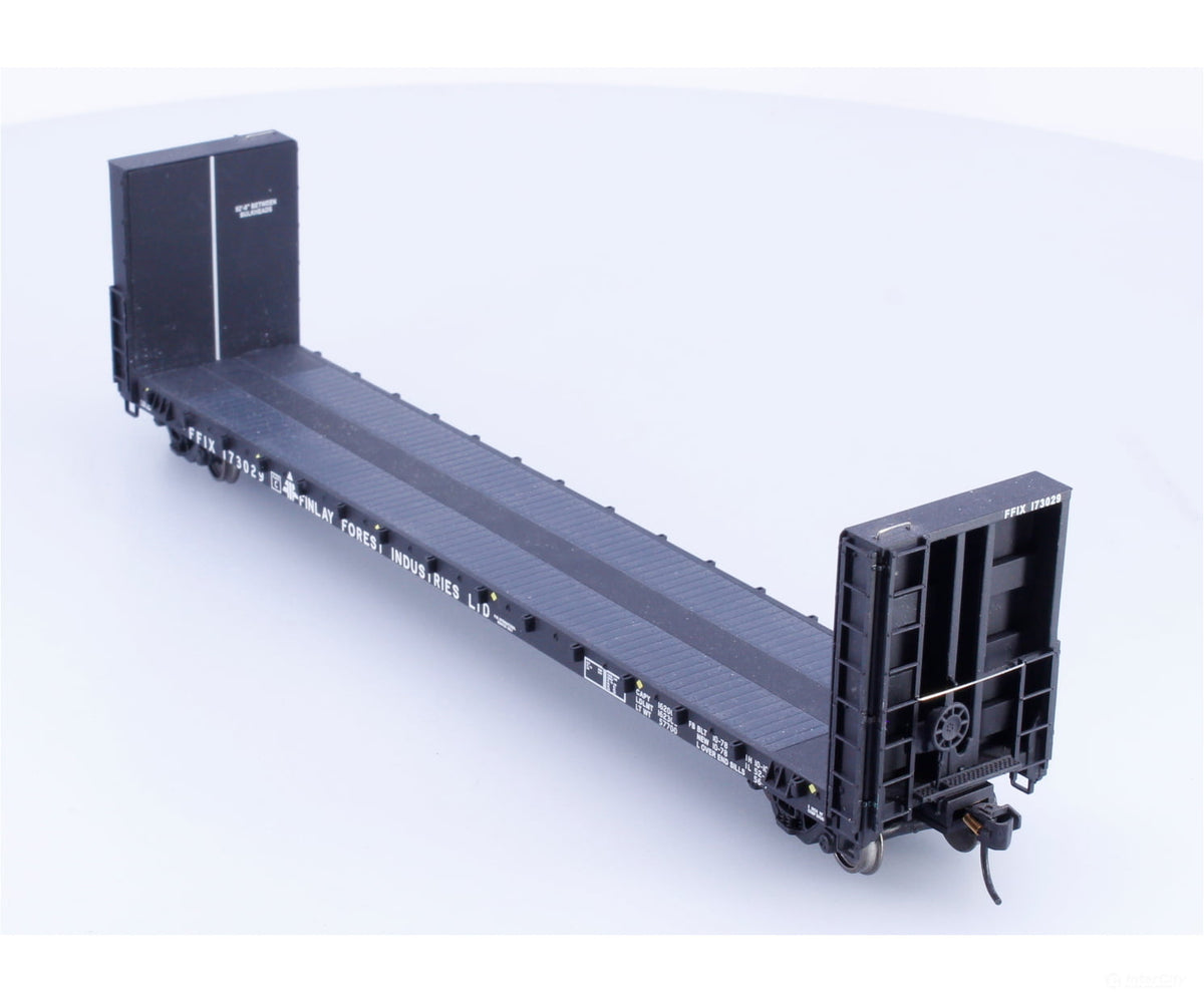 Walthers 932-40061 HO 50’ Bulkhead Flat Car Finlay Forest (FFIX) 173029 - Freight Cars