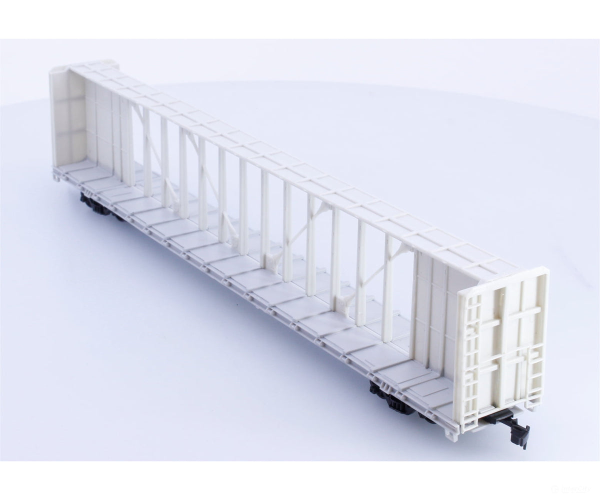 Walthers 932-4100 HO 72’ Center Beam Flat Car Undecorated - Freight Cars