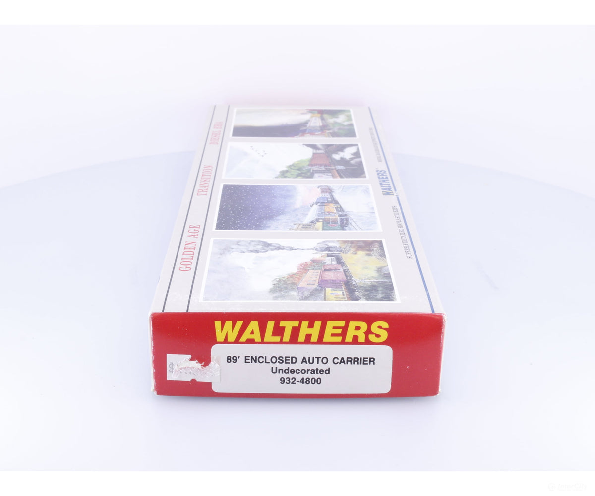 Walthers 932-4800 HO 89’ Enclosed Auto Carrier Undecorated - Freight Cars