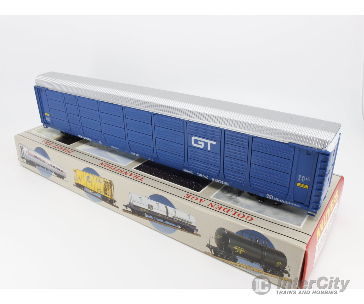 Walthers 932-4804 Ho 89’ Enclosed Auto Carrier Freight Car Grand Trunk Western (Gtw) 504100 Cars