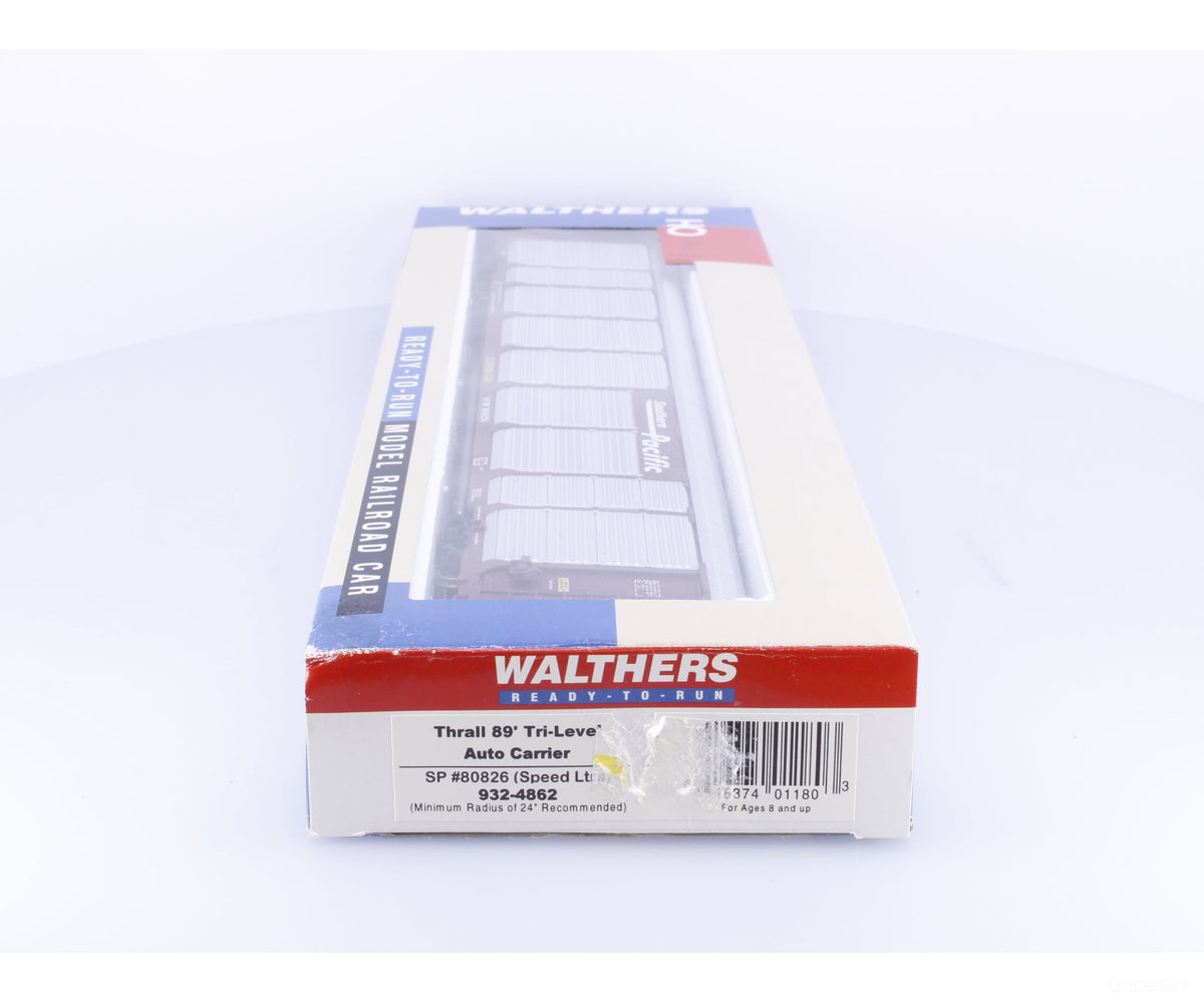 Walthers 932-4862 HO Thrall 89’ Tri-Level Auto Carrier (SSW) Southern Pacific (SP) 80826 - Freight Cars